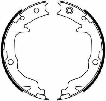 Brake Shoe Set, parking brake - R-S0275 RAP BRAKES