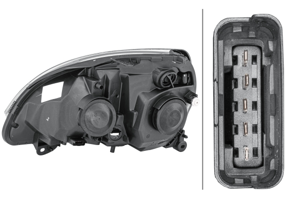 Headlight - 1DB 008 461-201 HELLA