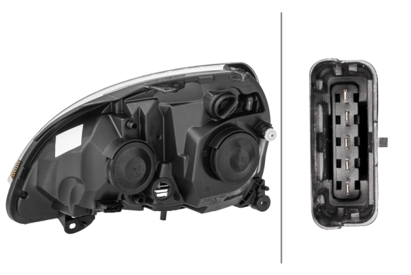 Headlight - 1DB 008 461-861 HELLA