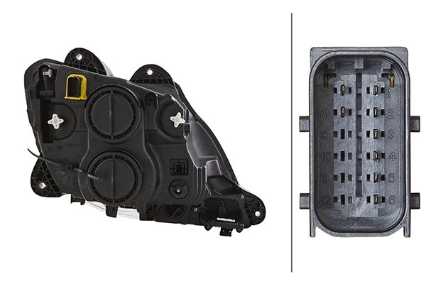Headlight - 1ED 010 116-511 HELLA