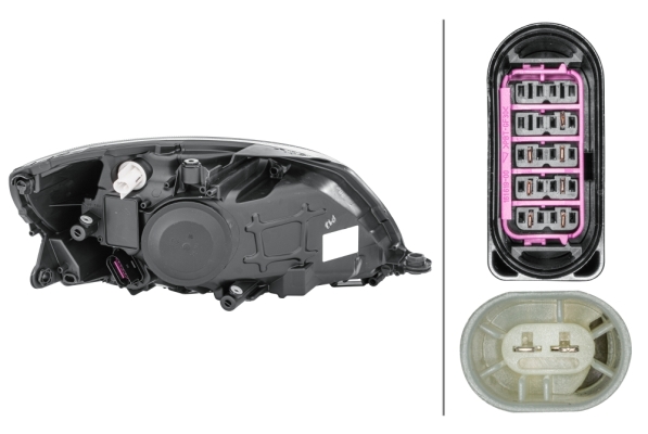 Headlight - 1ED 010 417-331 HELLA