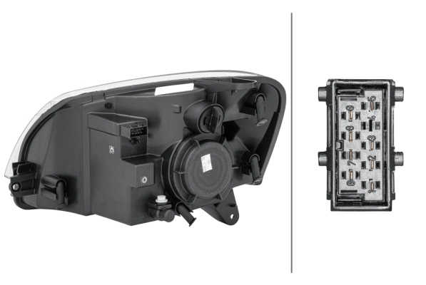 Headlight - 1EG 010 196-021 HELLA
