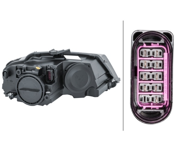 Headlight - 1EJ 009 648-011 HELLA