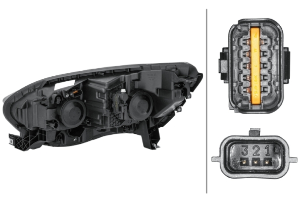 Headlight - 1EL 012 293-421 HELLA