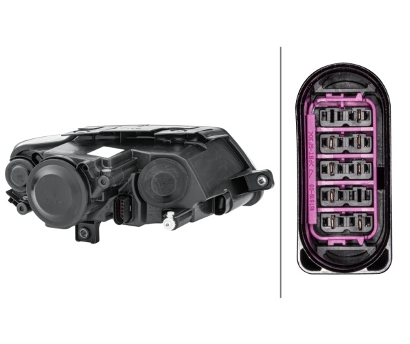Headlight - 1EL 247 014-011 HELLA