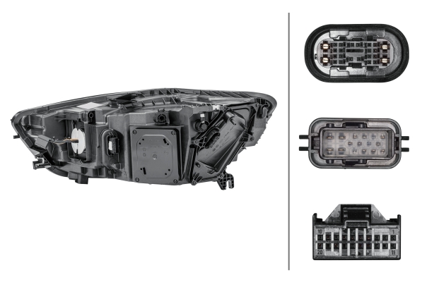 Headlight - 1EX 011 151-421 HELLA