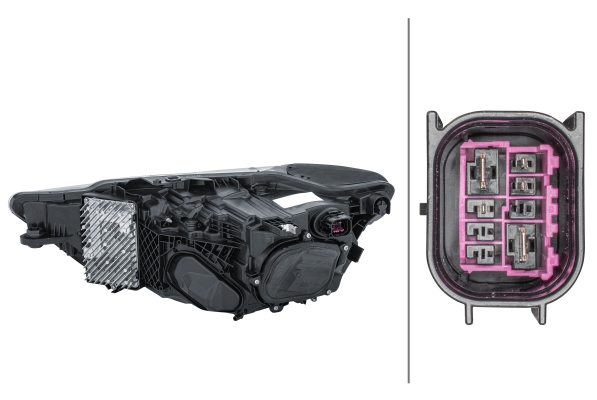 Headlight - 1EX 013 375-021 HELLA