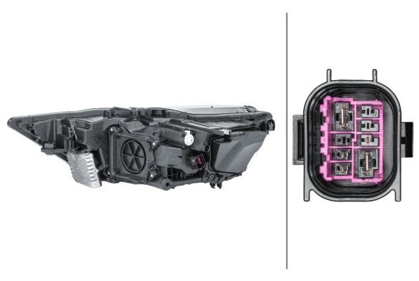 Headlight - 1ZX 013 376-121 HELLA