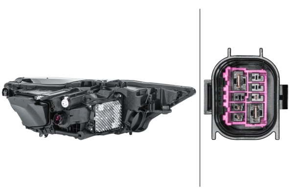 Headlight - 1ZX 013 377-111 HELLA