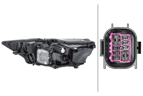 Headlight - 1ZX 013 377-121 HELLA