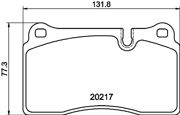 Brake Pad Set, disc brake - 8DB 355 013-201 HELLA
