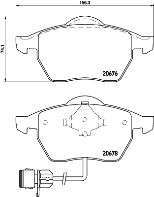 Kit pastiglie freno, Freno a disco - 8DB 355 007-461 HELLA