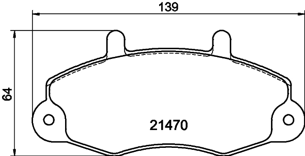Brake Pad Set, disc brake - 8DB 355 006-391 HELLA
