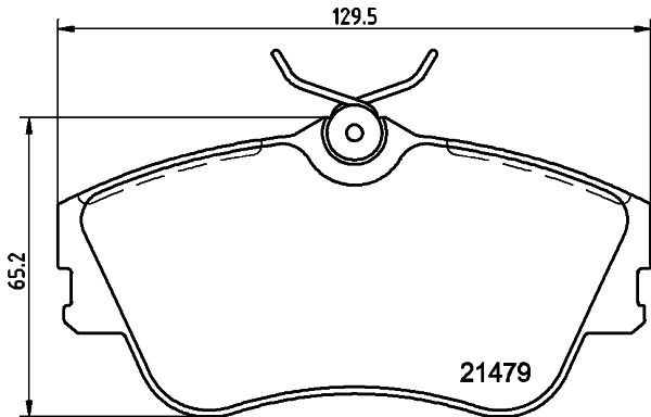 Brake Pad Set, disc brake - 8DB 355 018-071 HELLA