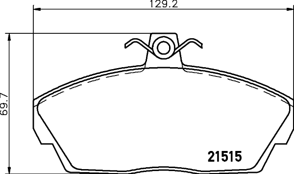 Brake Pad Set, disc brake - 8DB 355 018-431 HELLA