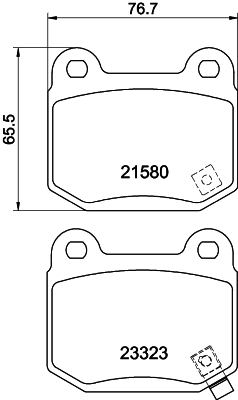 Brake Pad Set, disc brake - 8DB 355 010-691 HELLA
