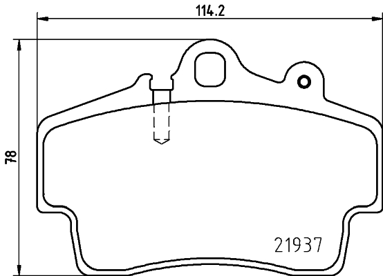 Brake Pad Set, disc brake - 8DB 355 018-471 HELLA