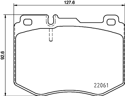 Brake Pad Set, disc brake - 8DB 355 021-671 HELLA