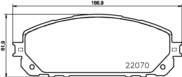 Brake Pad Set, disc brake - 8DB 355 023-391 HELLA