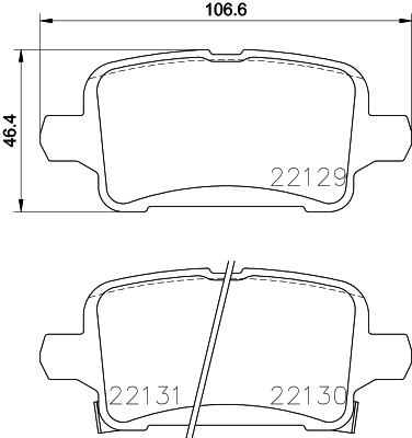 Kit pastiglie freno, Freno a disco - 8DB 355 024-911 HELLA