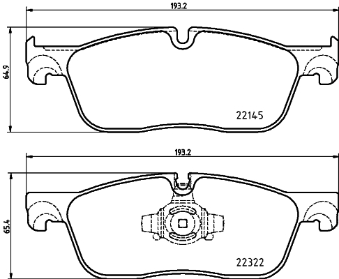 Brake Pad Set, disc brake - 8DB 355 024-741 HELLA