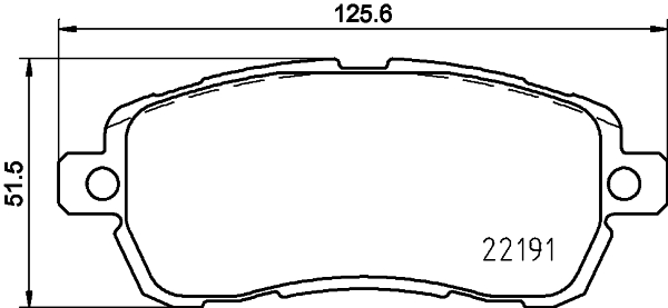 Kit pastiglie freno, Freno a disco - 8DB 355 031-721 HELLA
