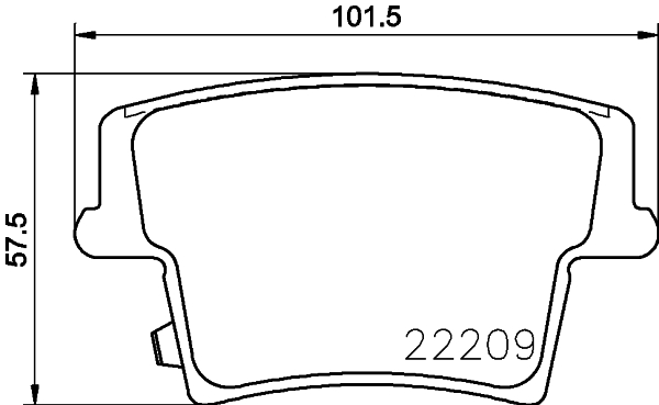 Brake Pad Set, disc brake - 8DB 355 039-291 HELLA