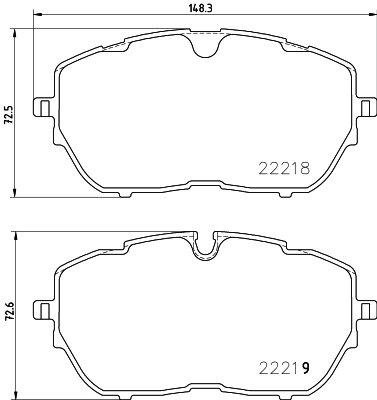 Brake Pad Set, disc brake - 8DB 355 024-731 HELLA