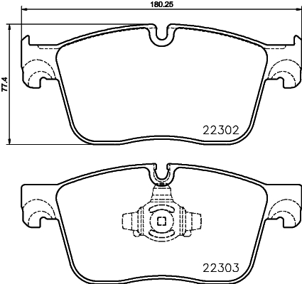 Brake Pad Set, disc brake - 8DB 355 024-661 HELLA