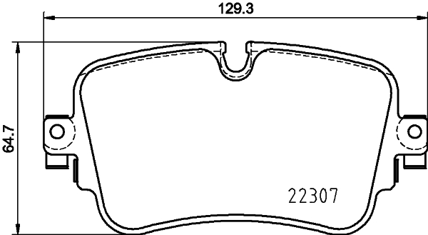 Brake Pad Set, disc brake - 8DB 355 025-681 HELLA