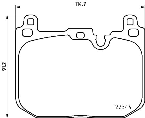 Brake Pad Set, disc brake - 8DB 355 025-621 HELLA