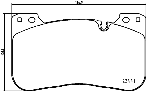 Kit pastiglie freno, Freno a disco - 8DB 355 025-991 HELLA