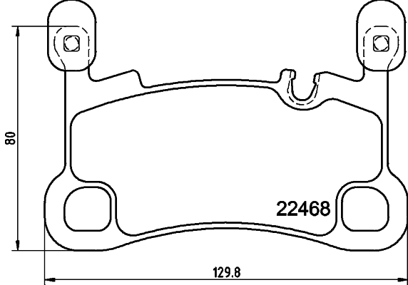 Kit pastiglie freno, Freno a disco - 8DB 355 039-111 HELLA