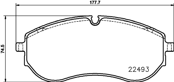 Kit pastiglie freno, Freno a disco - 8DB 355 039-521 HELLA