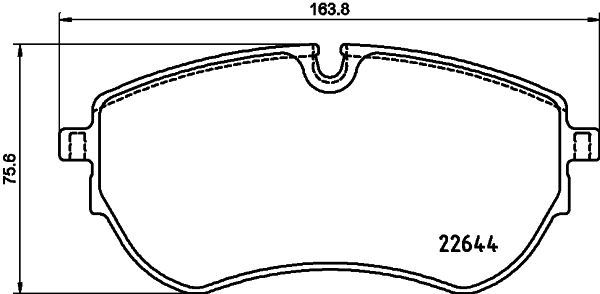 Комплект тормозных колодок, дисковый тормоз - 8DB 355 037-731 HELLA
