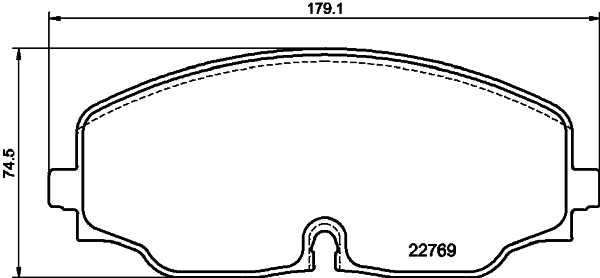 Brake Pad Set, disc brake - 8DB 355 039-941 HELLA