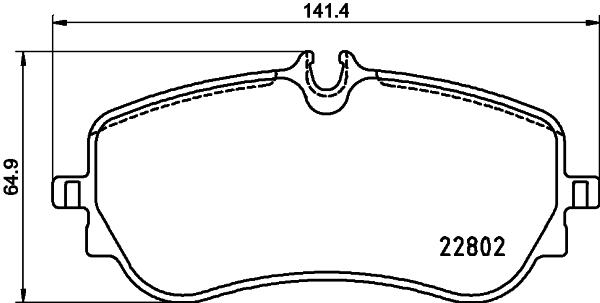 Комплект тормозных колодок, дисковый тормоз - 8DB 355 037-751 HELLA
