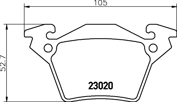 Kit pastiglie freno, Freno a disco - 8DB 355 008-641 HELLA