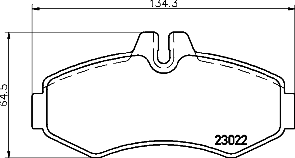 Brake Pad Set, disc brake - 8DB 355 008-631 HELLA