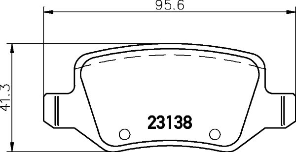 Brake Pad Set, disc brake - 8DB 355 012-131 HELLA
