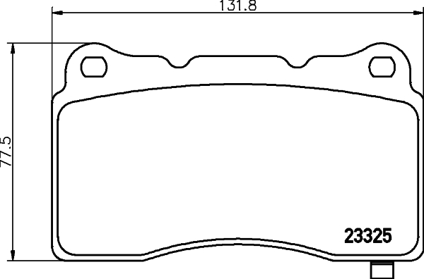Brake Pad Set, disc brake - 8DB 355 014-451 HELLA