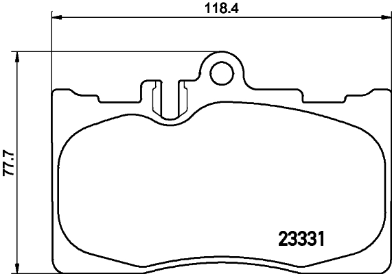 Brake Pad Set, disc brake - 8DB 355 009-861 HELLA