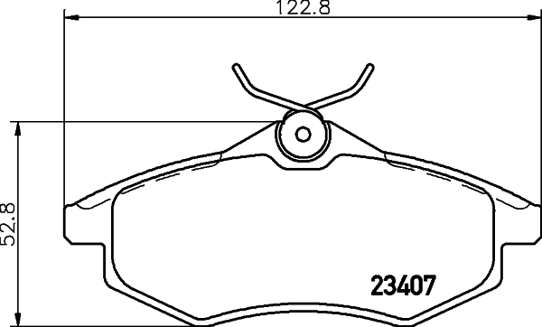 Kit pastiglie freno, Freno a disco - 8DB 355 010-161 HELLA