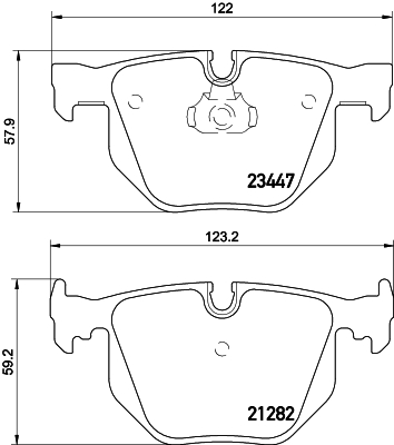 Brake Pad Set, disc brake - 8DB 355 009-331 HELLA