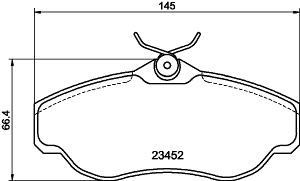Brake Pad Set, disc brake - 8DB 355 009-531 HELLA