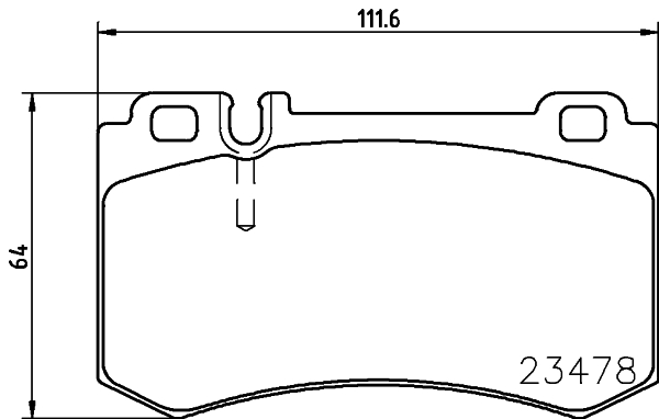 Brake Pad Set, disc brake - 8DB 355 014-941 HELLA