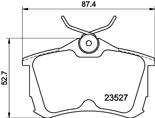 Brake Pad Set, disc brake - 8DB 355 009-511 HELLA