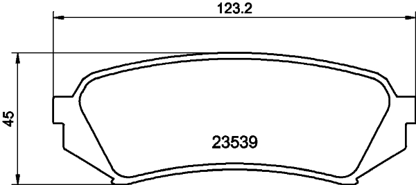 Kit pastiglie freno, Freno a disco - 8DB 355 009-391 HELLA