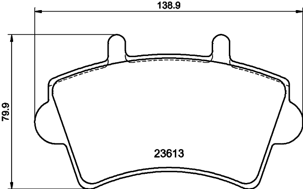 Brake Pad Set, disc brake - 8DB 355 010-021 HELLA