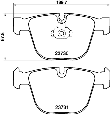 Kit pastiglie freno, Freno a disco - 8DB 355 010-751 HELLA